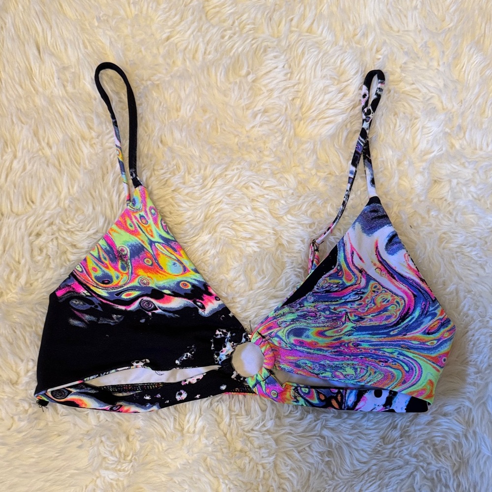iHeartRaves Liquid Tripp Cutout Bra Top